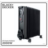 BLACK+DECKER Oil Heater 2000W Black #2