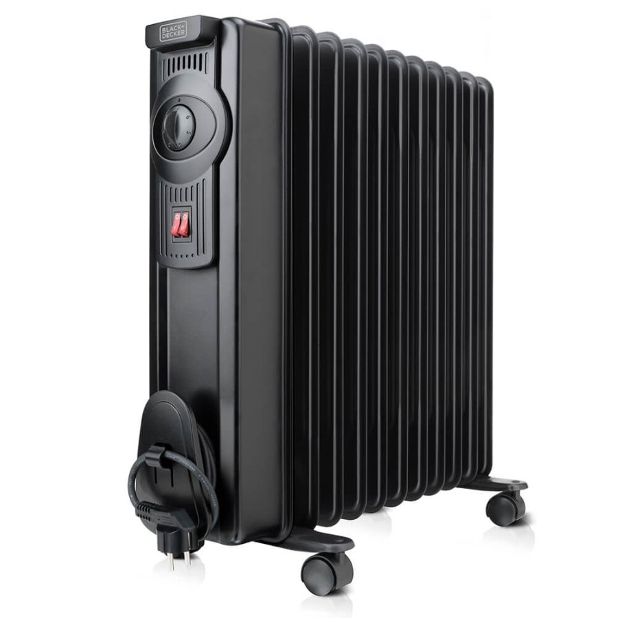 BLACK+DECKER Oil Heater 1500W Black #1