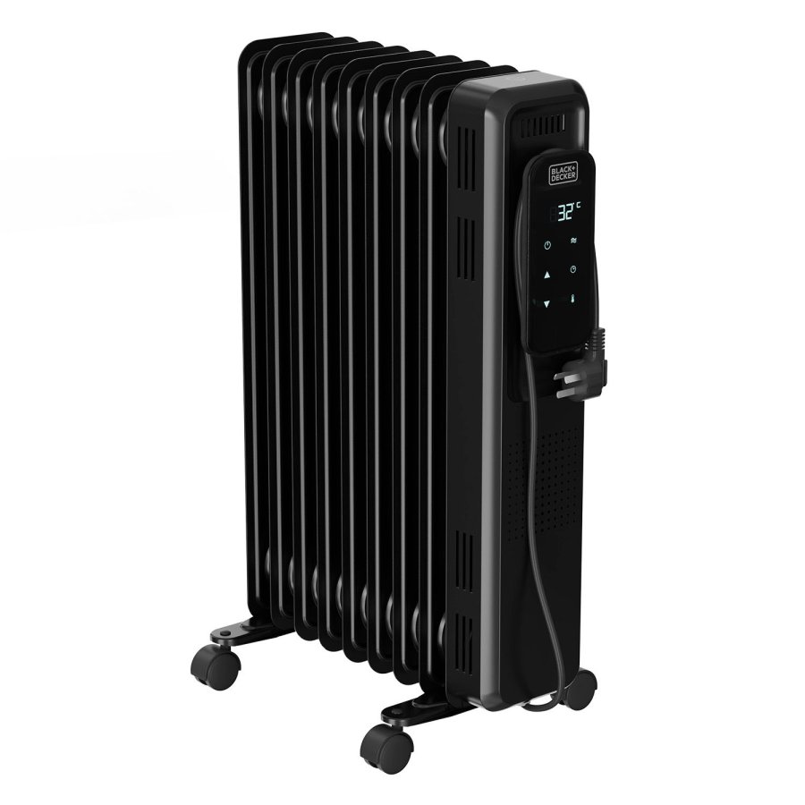 BLACK+DECKER Oil Heater Digital 2000W Black #1