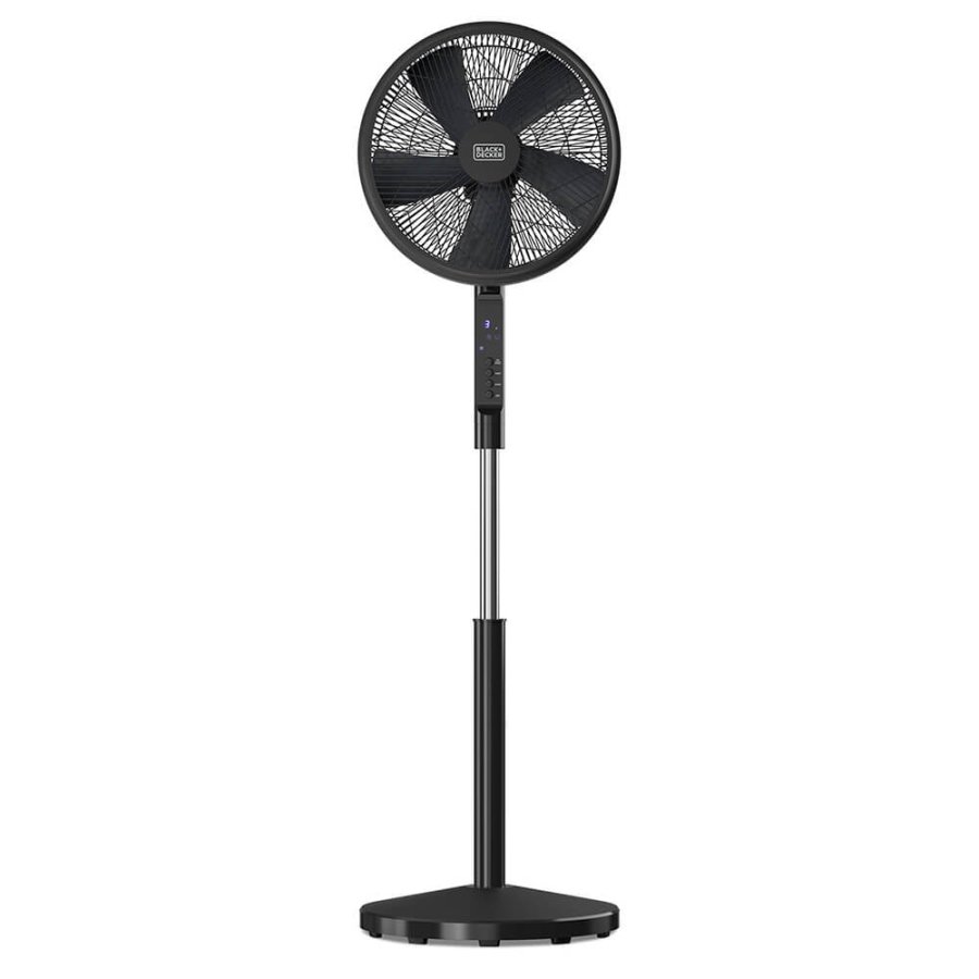 BLACK+DECKER Pedestal Fan 5 Blades Black 50W #1