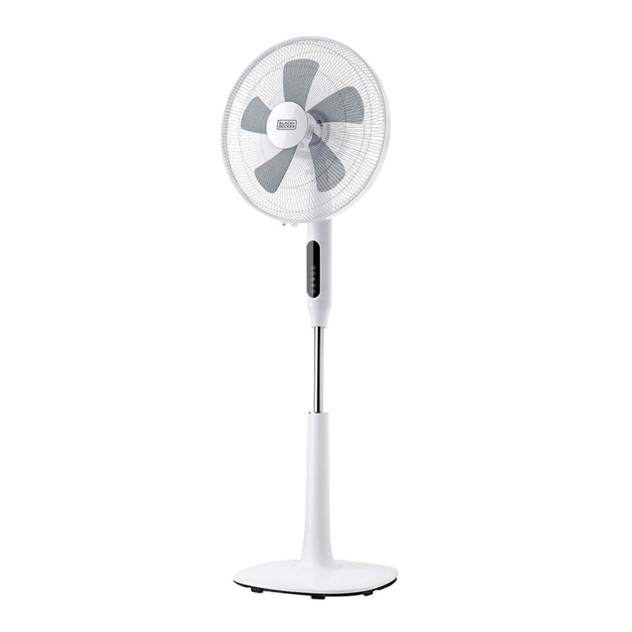 BLACK+DECKER Pedestal Fan LED 5 Blades White #1
