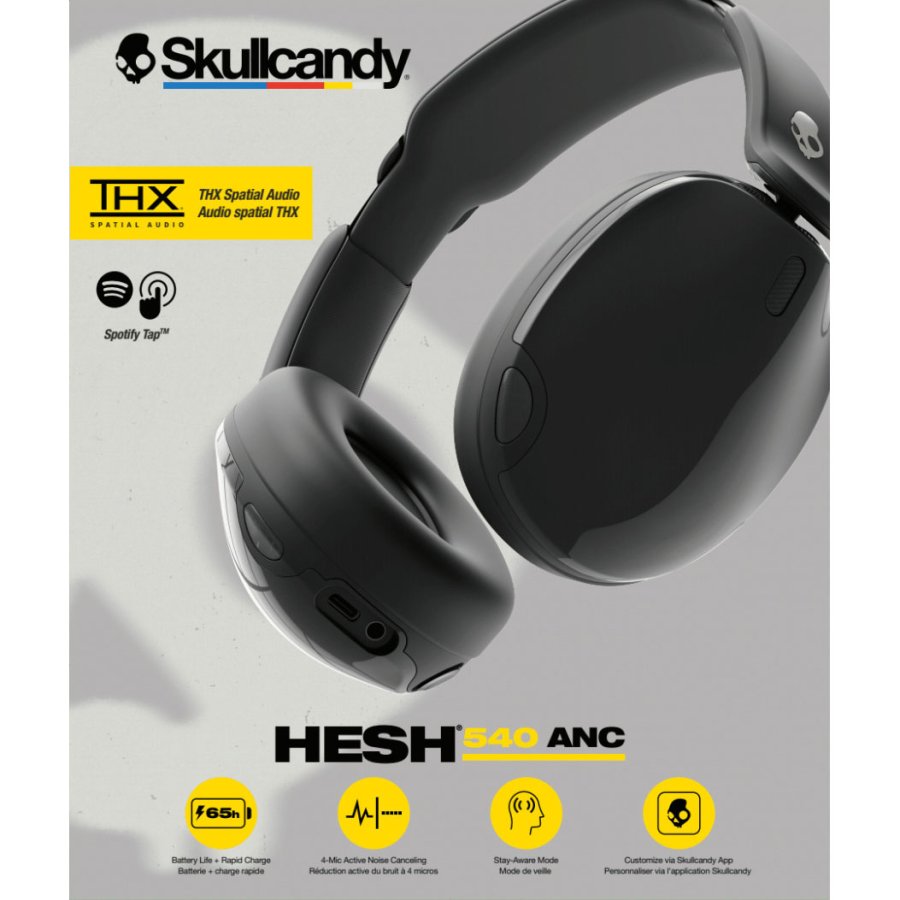 SKULLCANDY Headphone HESH 540 Over-Ear ANC True Black #2
