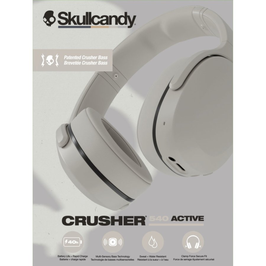SKULLCANDY Headphone CRUSHER 540 Active Over-Ear Grey Concrete #2