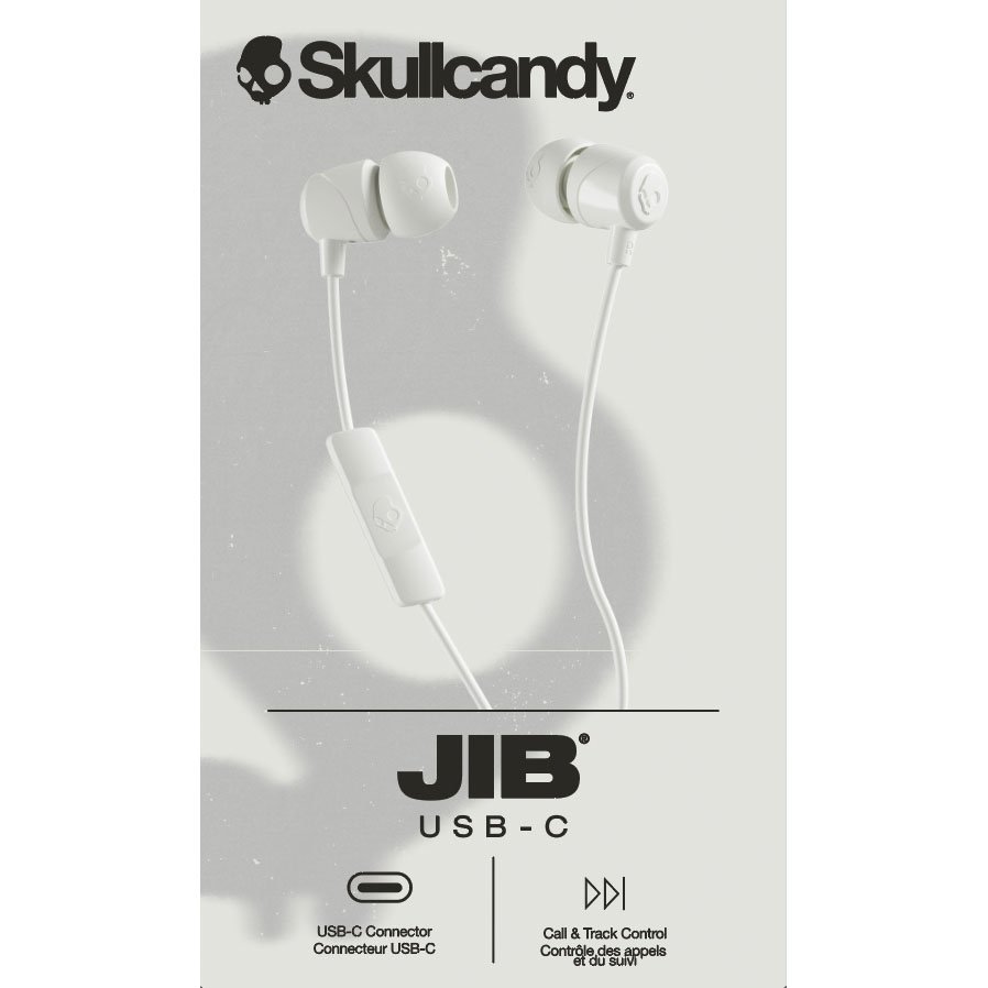 SKULLCANDY Headphone JIB USB-C Wired In-Ear Bone White #2