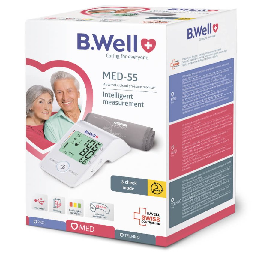 B.WELL Blodtryksmler MED-55 M-L Manchet, 60 Memory #2