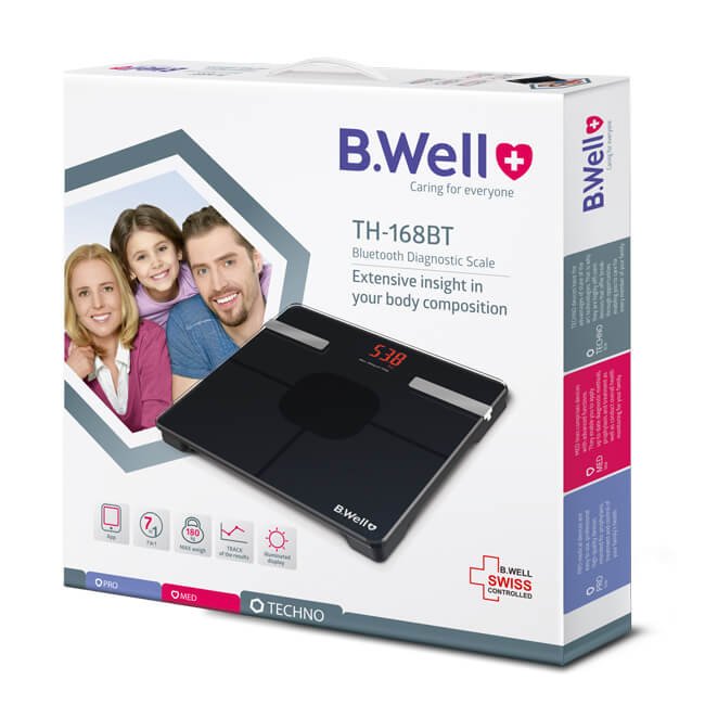 B.WELL Bathroom Scale TH168 Bluetooth Body Fat Scale #3
