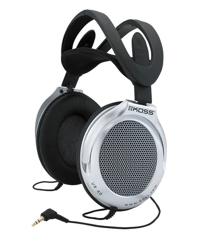 KOSS Hovedtelefon Over-Ear UR40 Sort/Slv #1