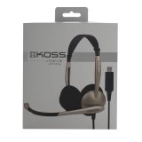 KOSS Multimedia Headset CS 100 Guld Sort Mic #2