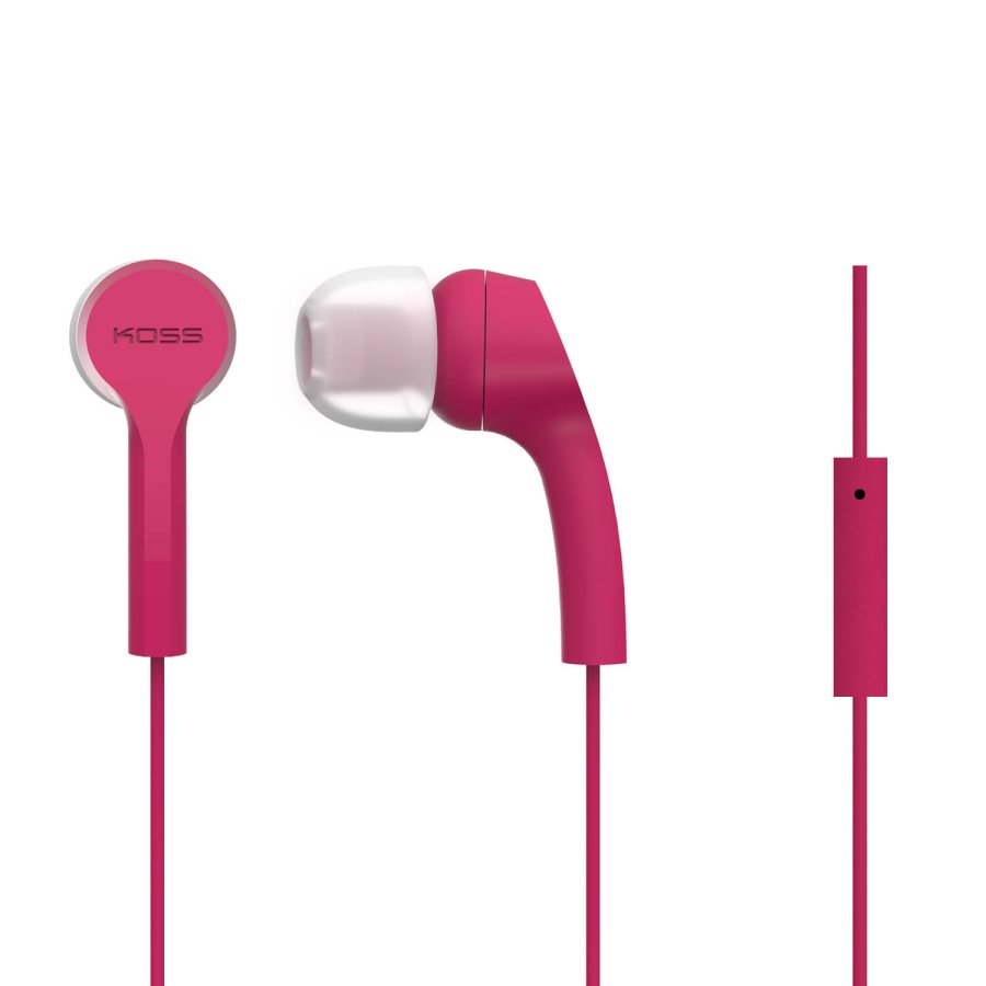KOSS Hovedtelefon In-Ear KEB9i Rosa Mic #1