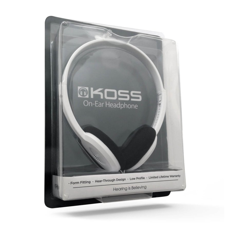 KOSS Hovedtelefon On-Ear KPH8W Hvid #2