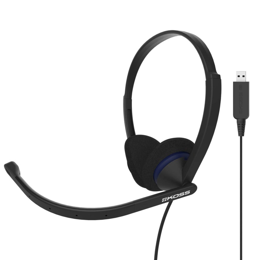 KOSS Headset On-Ear CS200-USB Sort Mic #1
