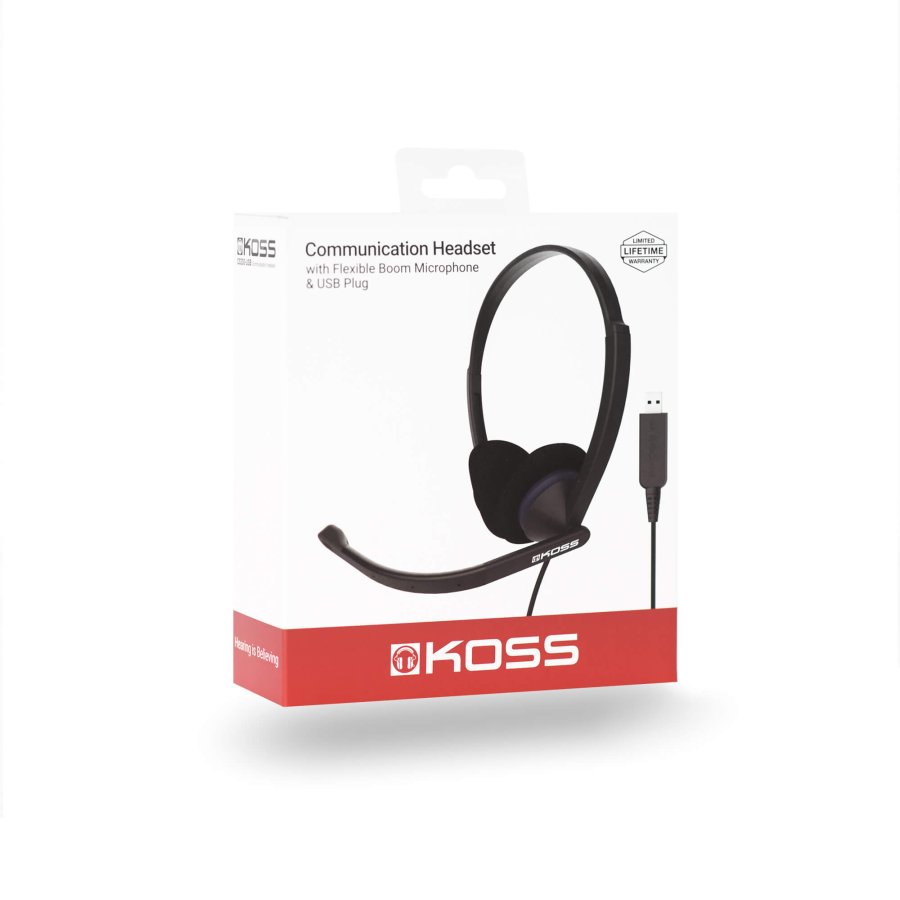 KOSS Headset On-Ear CS200-USB Sort Mic #2