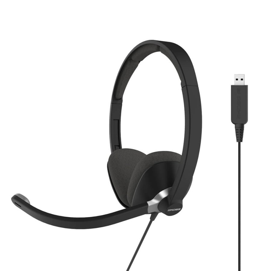 KOSS Headset CS300 On-Ear USB Sort #1