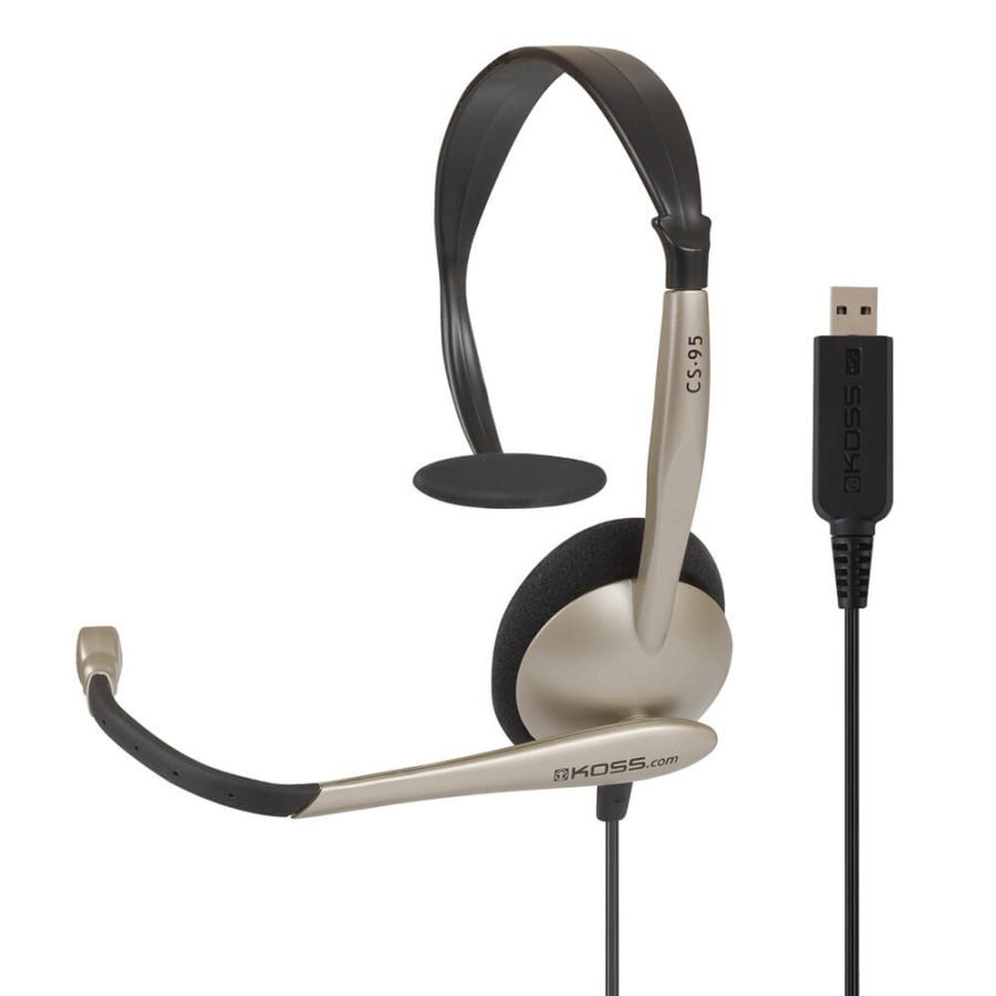 KOSS Headset CS95 Mono On-Ear Mic USB Champaign #1