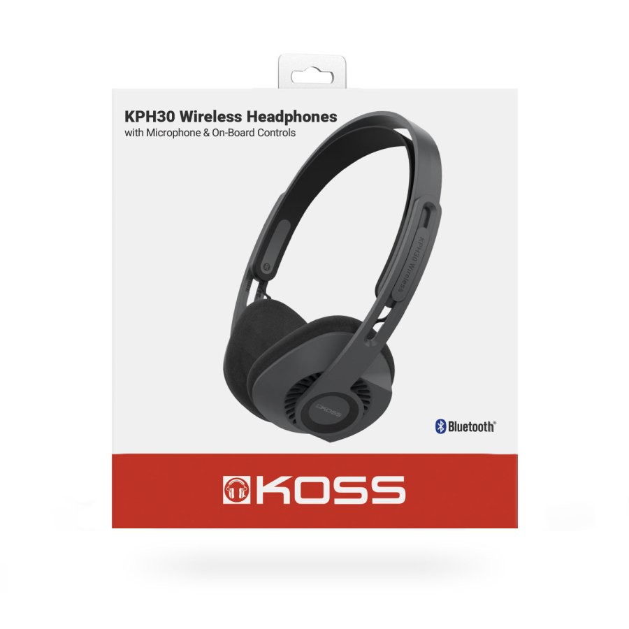 KOSS Headphone KPH30 Wireless On-Ear Black #2