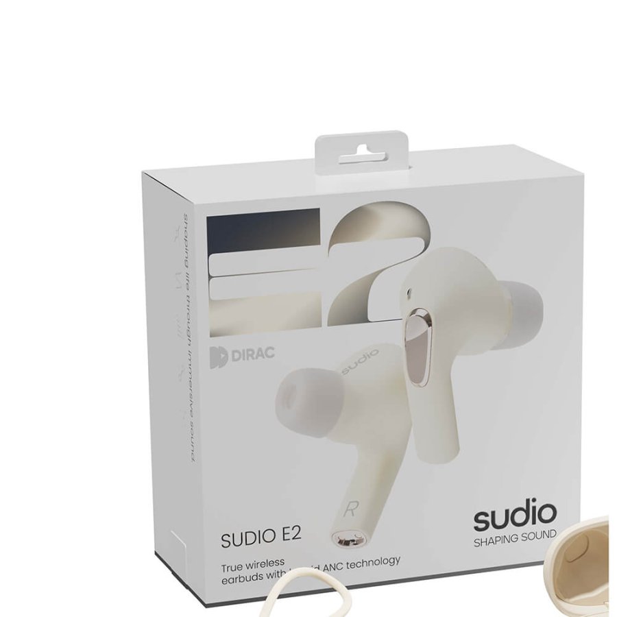 SUDIO Headphone In-Ear E2 True Wireless ANC Chalk #2