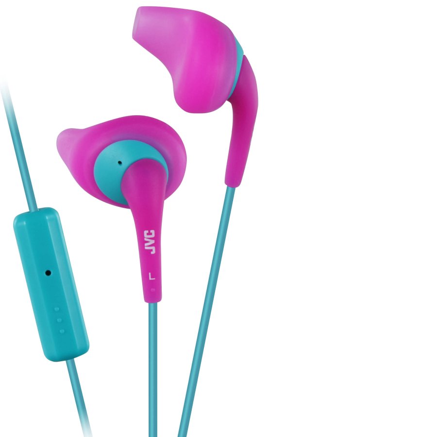 JVC Hovedtelefon In-Ear ENR15 Gumy Sport Rosa Mic #1