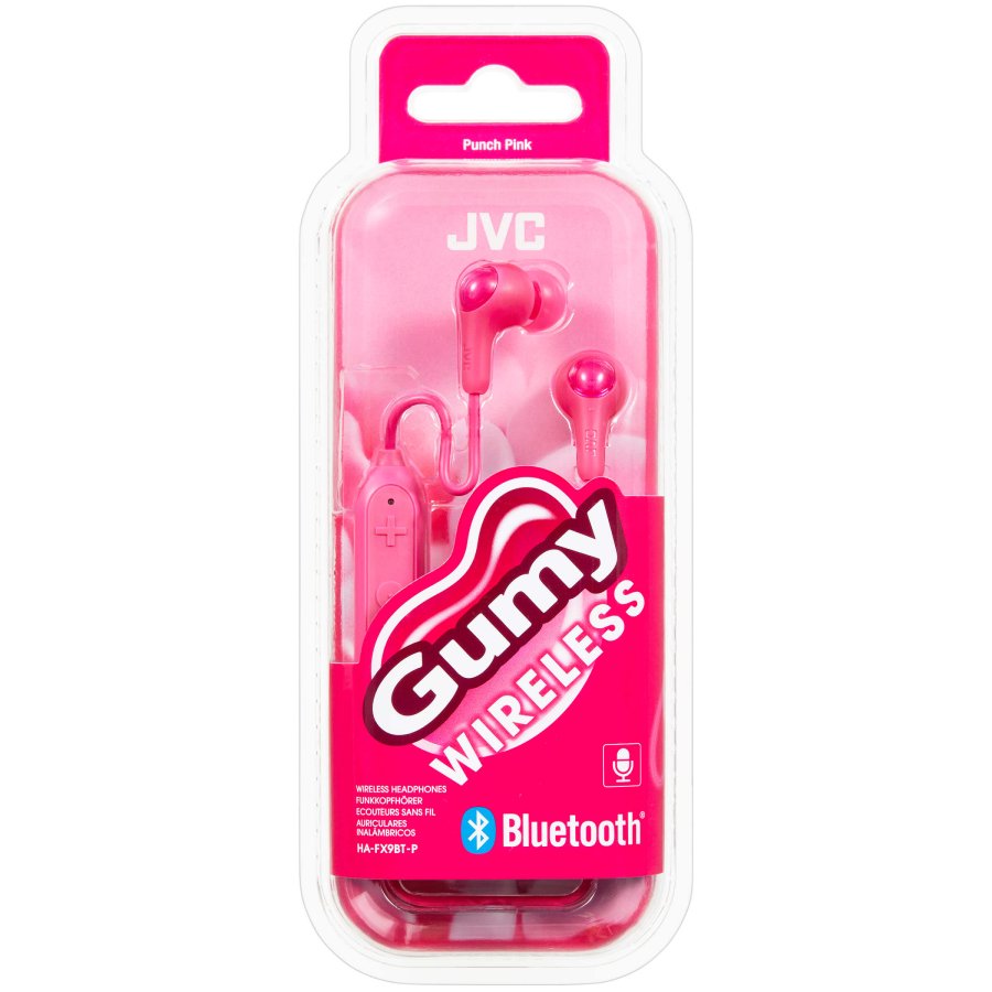 JVC Hovedtelefon In-Ear FX9BT Gumy Trdls Rosa Mic #2