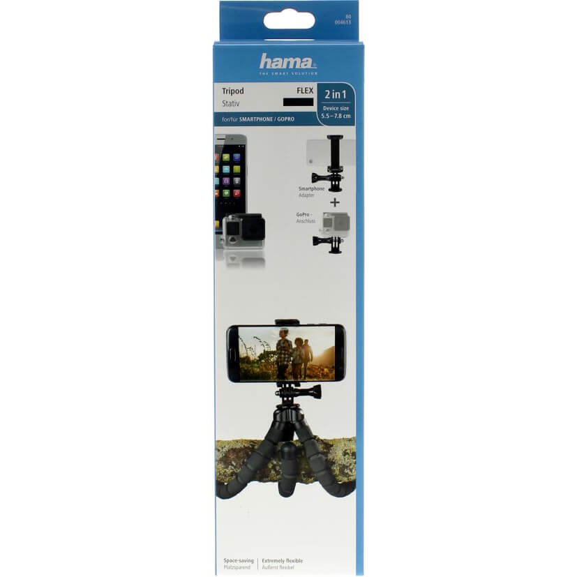 HAMA Bordstativ Flex Smartphone & GoPro 26cm Sort #2