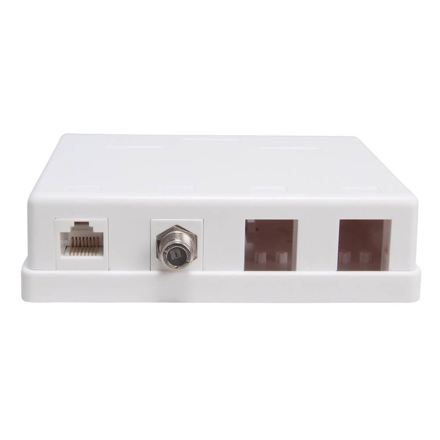 TRIAX Udtagsbox Keystone CAT6 UTP 4 Porte #1