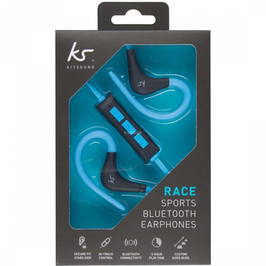 KITSOUND Hovedtelefon In-Ear Race Trdls Bl Mic #3
