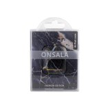 ONSALA COLLECTION Airpods Case 1st and 2nd Generation Black Galaxy Marble #2