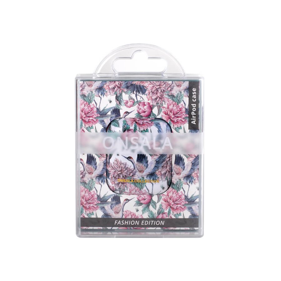 ONSALA COLLECTION Airpods Case 1st and 2nd Generation Pink Crane #2