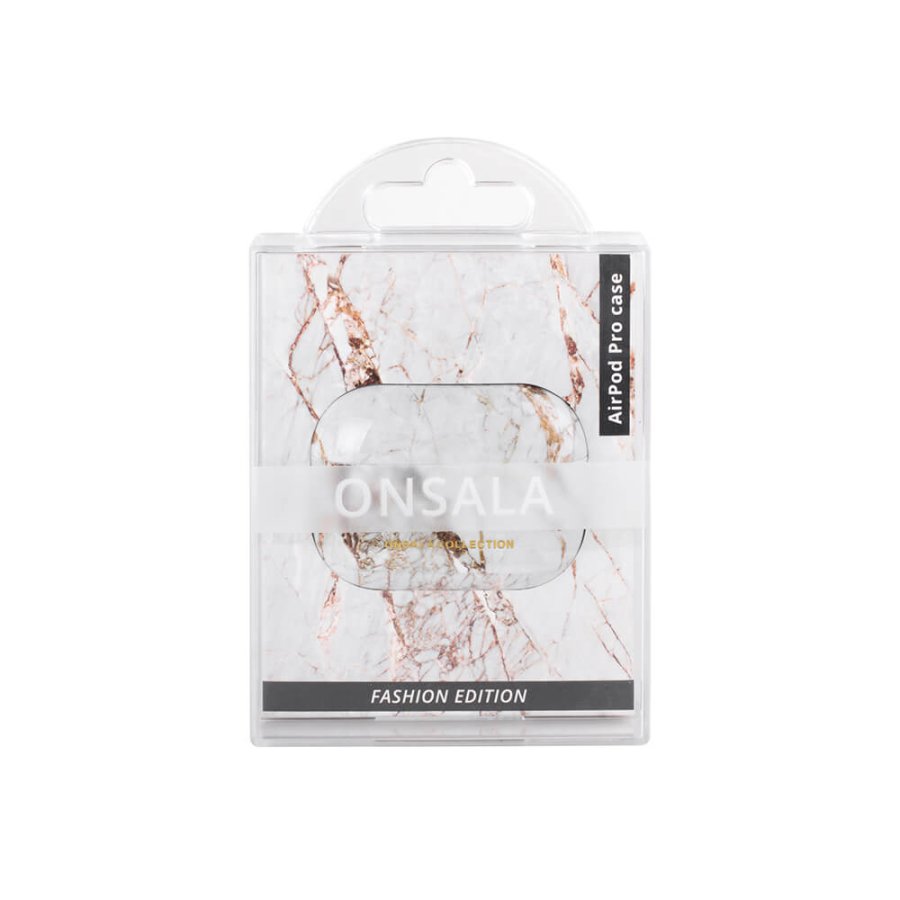 ONSALA COLLECTION Airpods Pro Case 1+2 Gen White Rhino Marble #2