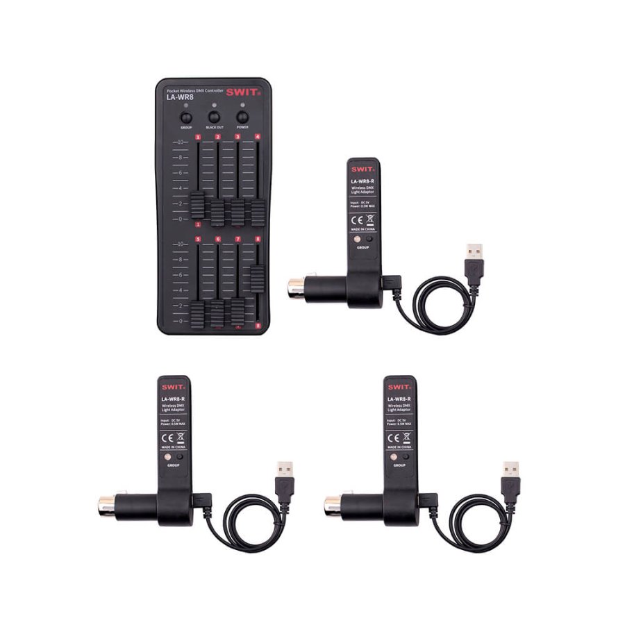 SWIT LA-WR8 Tx+3Rx 7x8ch Pocket W-DMX 1*Tx + 3*Rx #1