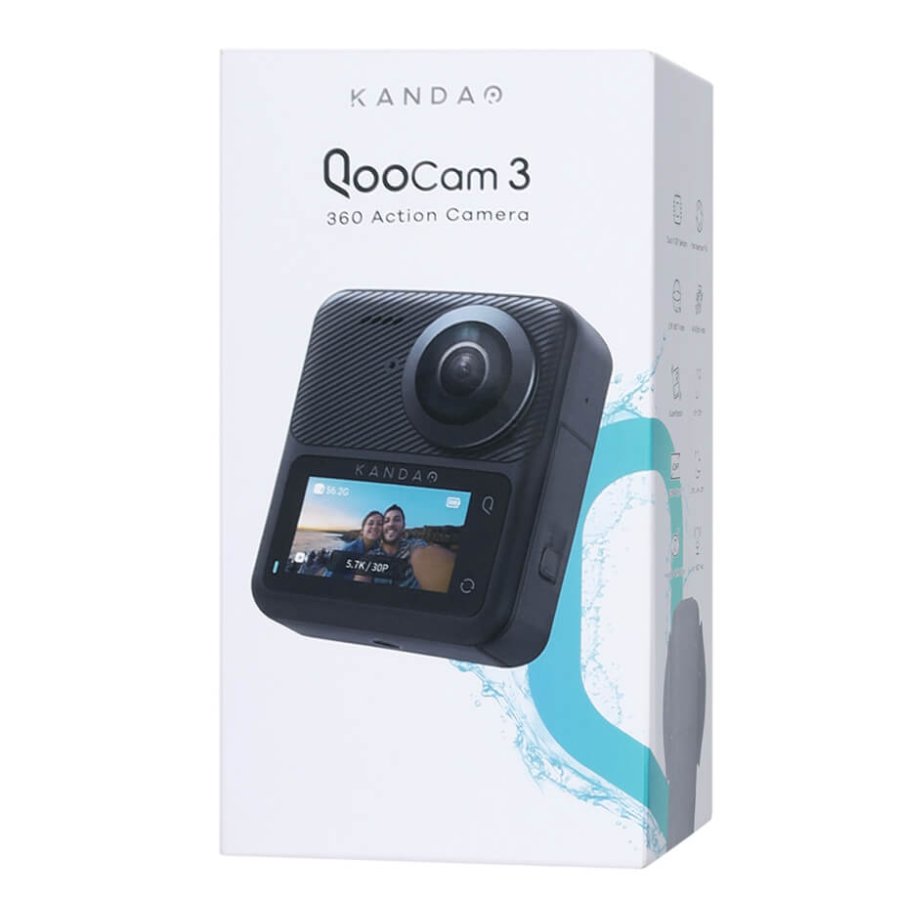 Kandao QooCam 3 360° Action Camera - Motorcycle Combo #2