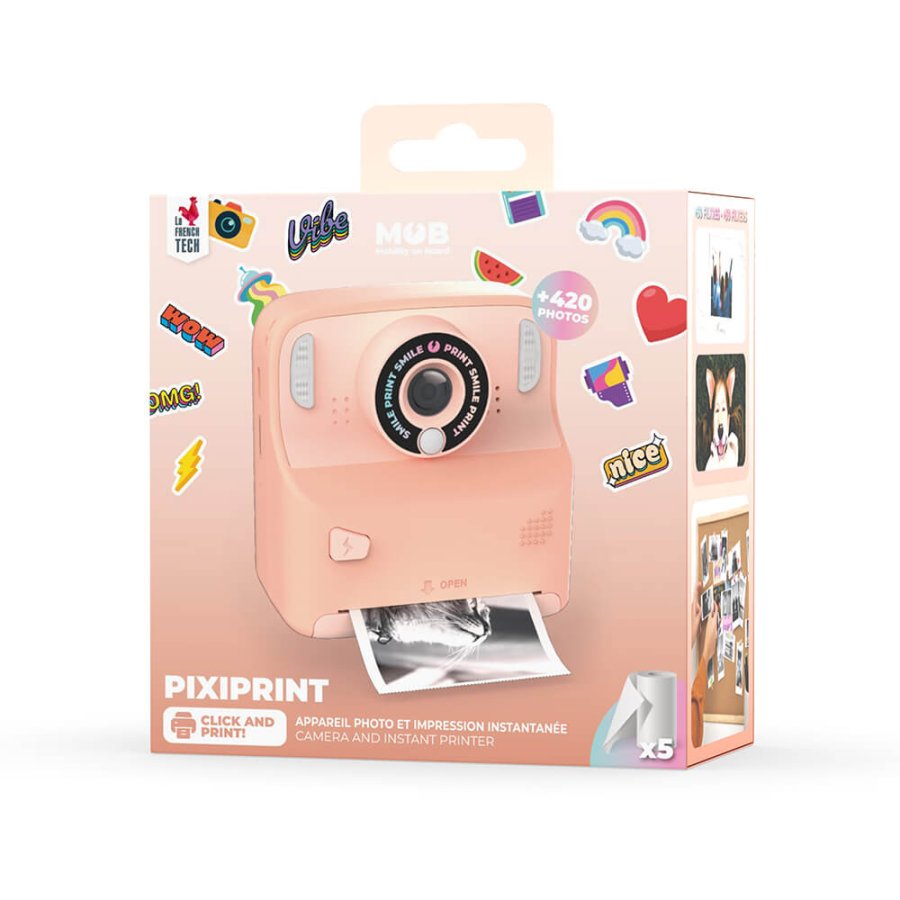 MOB Instant Cam Pixiprint 5 filmrolls 5 Games Pink #2