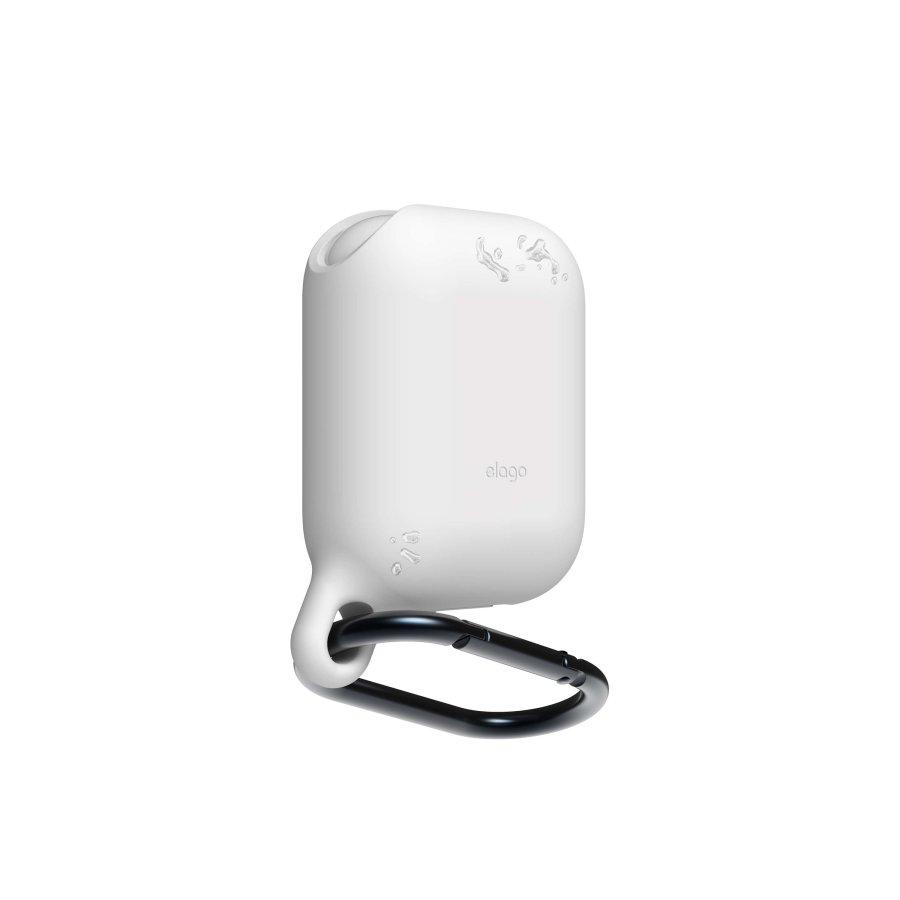 ELAGO Beskyttelses Etui til Airpod Vandtt m/Karabin Hvid #1