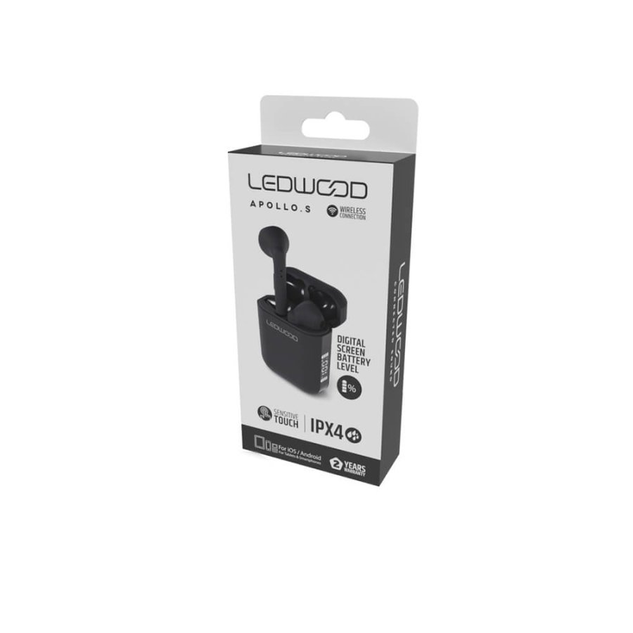 LEDWOOD Headphone Apollo TWS True Wireless In-Ear Black Mic #2