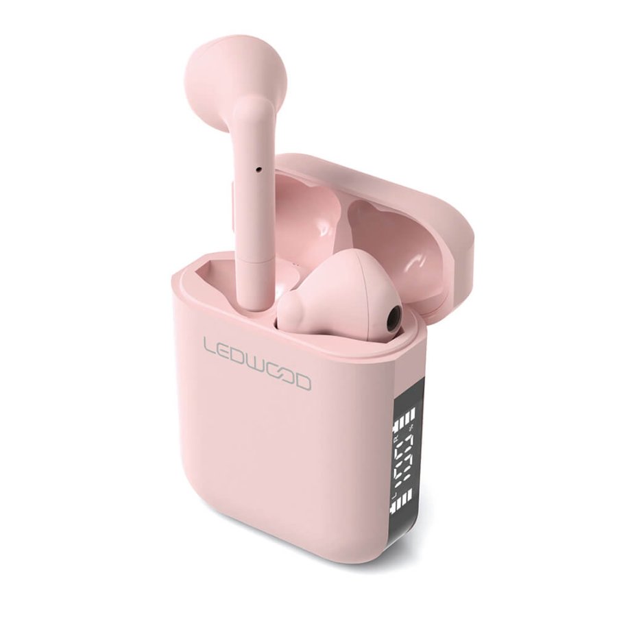 LEDWOOD Headphone Apollo TWS True Wireless In-Ear Pink Mic #1