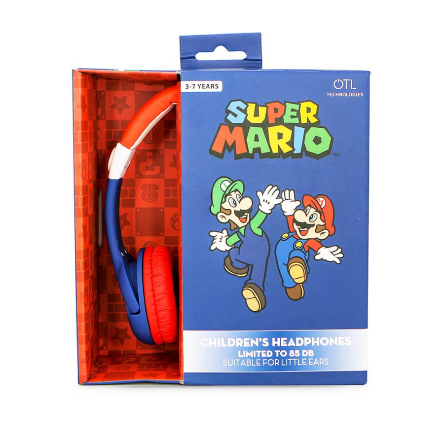 SUPER MARIO Headphone Wired On-Ear 85dB Mario #2