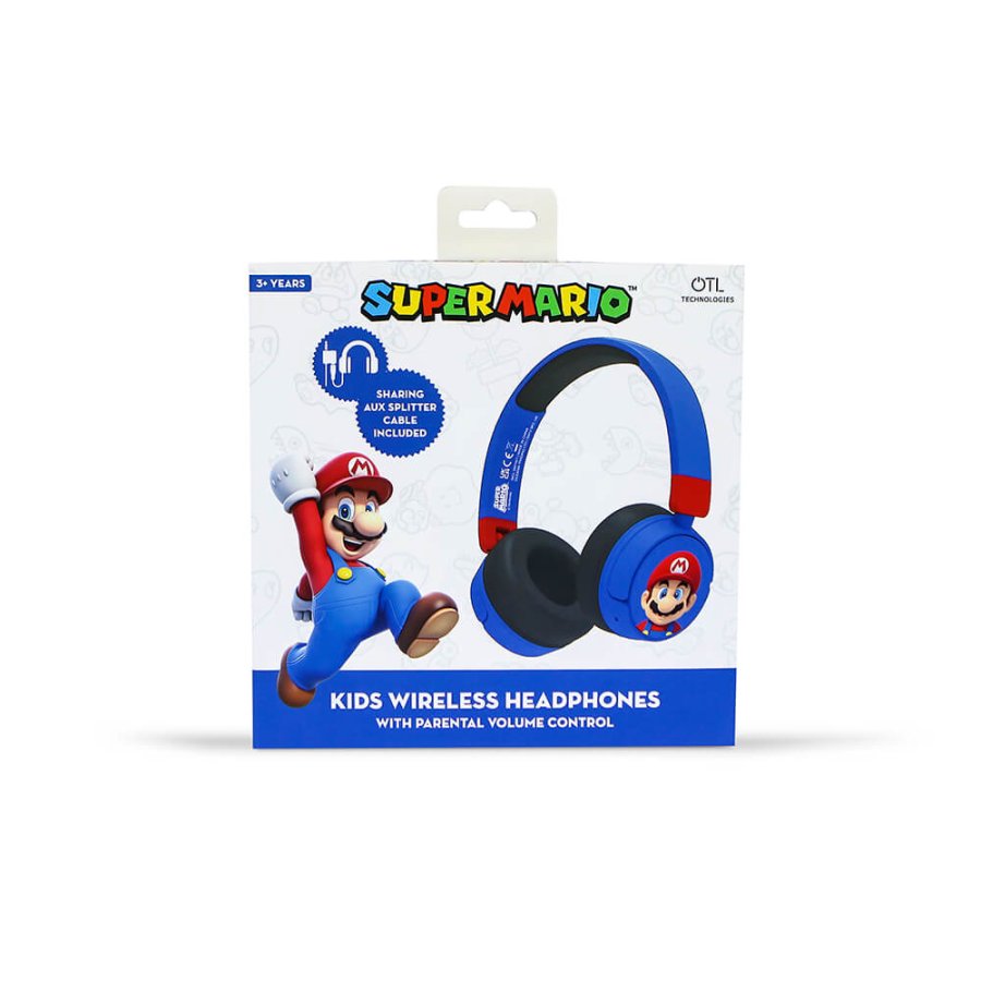 SUPER MARIO Headphone On-Ear Wireless 85dB/95dB Sharing Aux #2