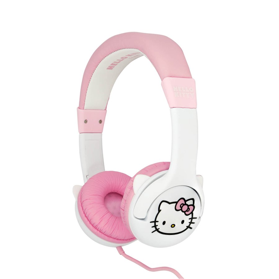 HELLO KITTY Headphone Pink Wired On-Ear 85dB With Ears #1