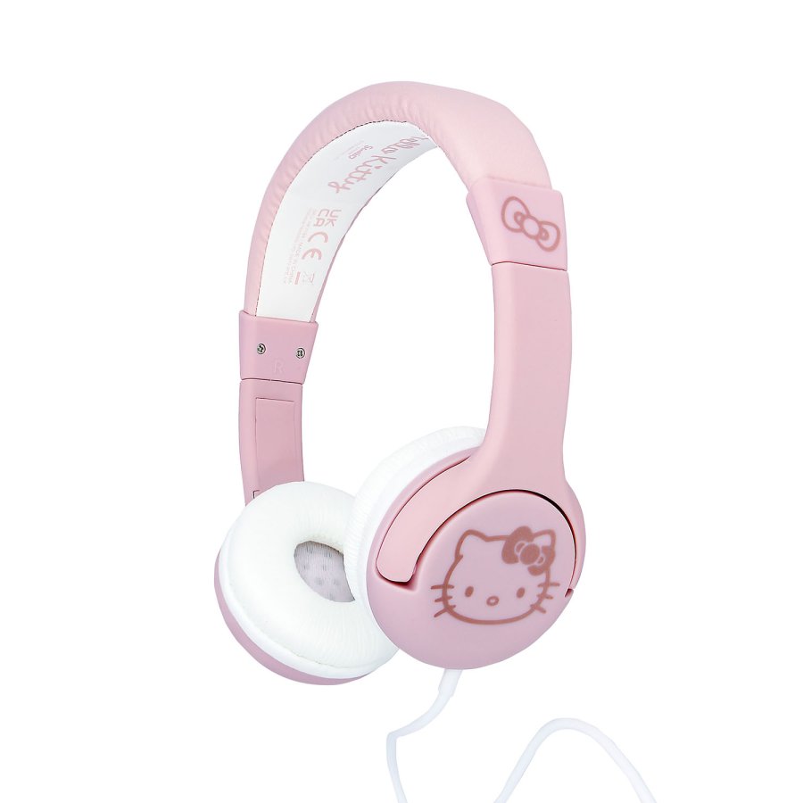 HELLO KITTY Headphones Wired On-Ear 85dB Rose #1