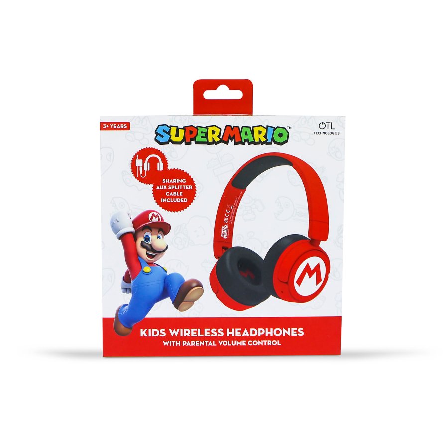 SUPER MARIO Headphone On-Ear Wireless 85dB/95dB Sharing Aux #2