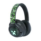 MINECRAFT Headphone Over-Ear Wireless LED Light Sharing Aux #1