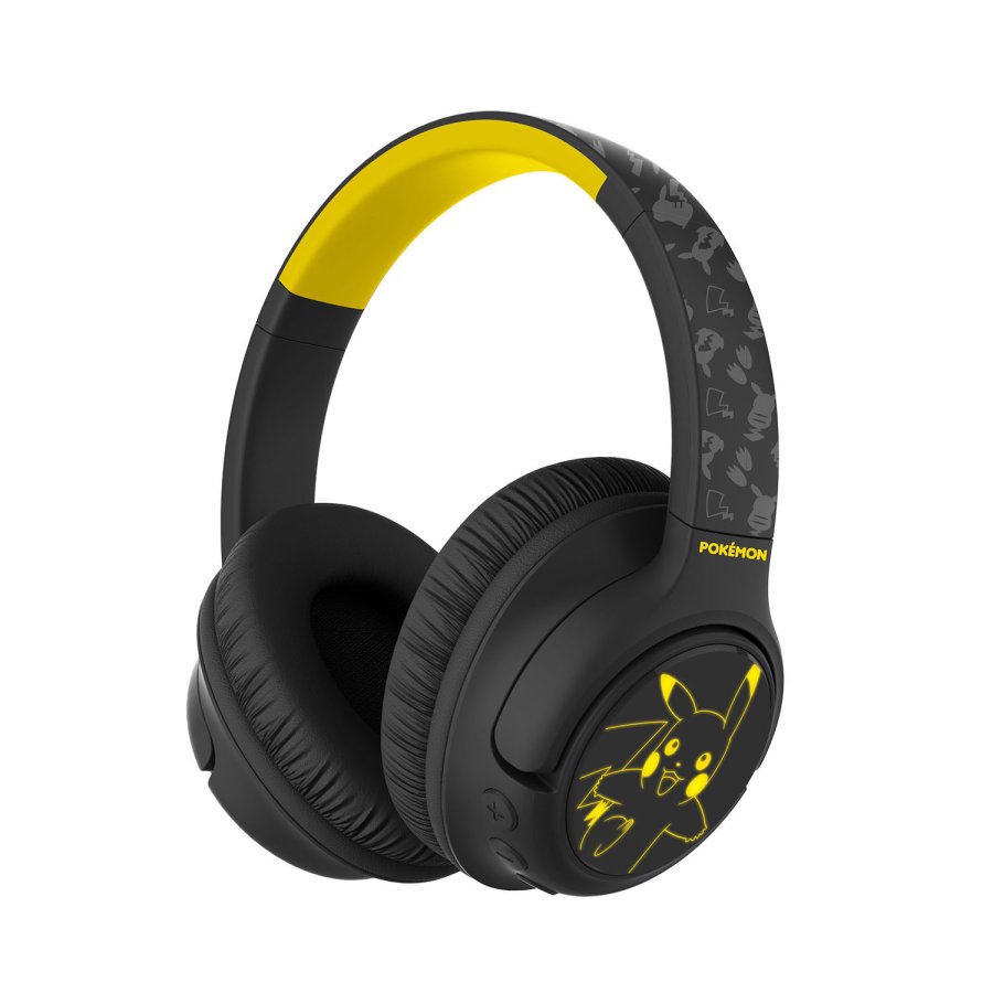 POKEMON Pikachu Headphone Over-Ear Wireless LED Light Sharing Aux #1