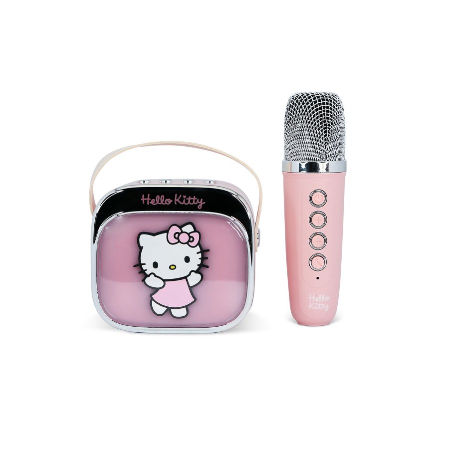 HELLO KITTY Karaoke Speaker Popsing With Microphone LED #1
