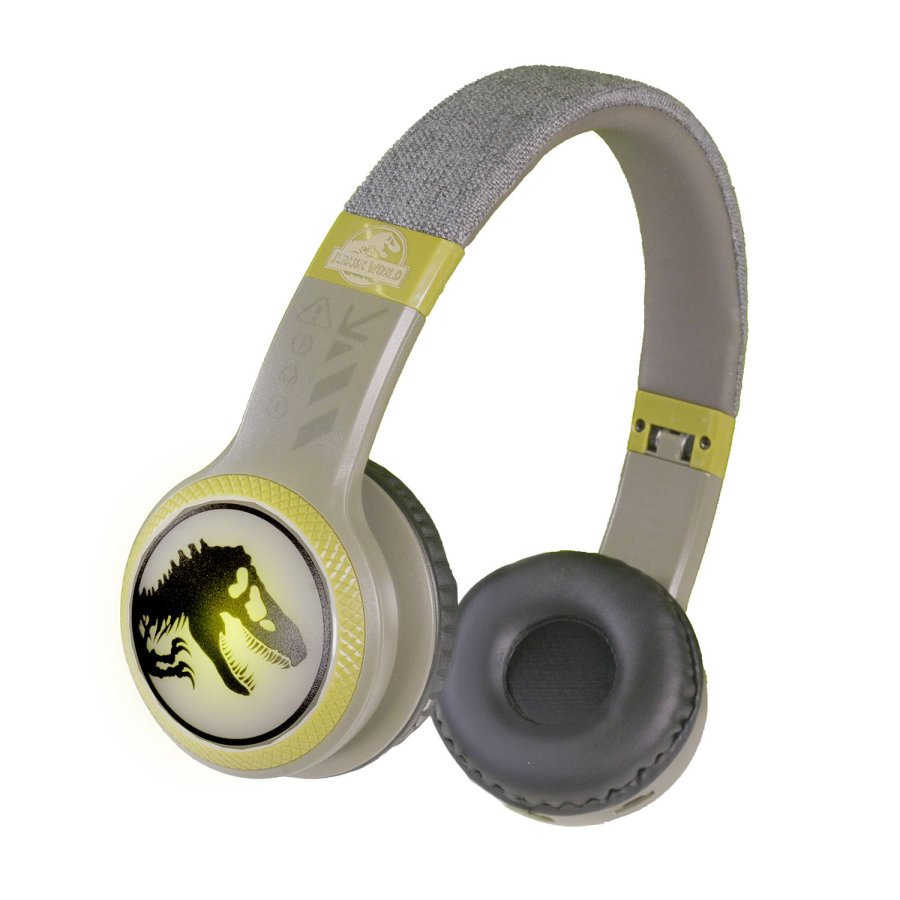 JURASSIC Headphone Wireless LED On-Ear T-Rex #1