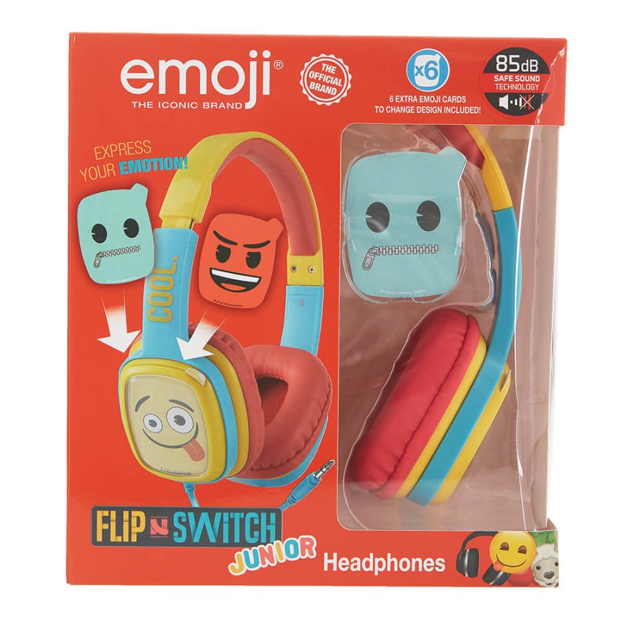 EMOJI Hovedtelefon Flip'N'Switch Junior On-Ear Bl 85dB #2
