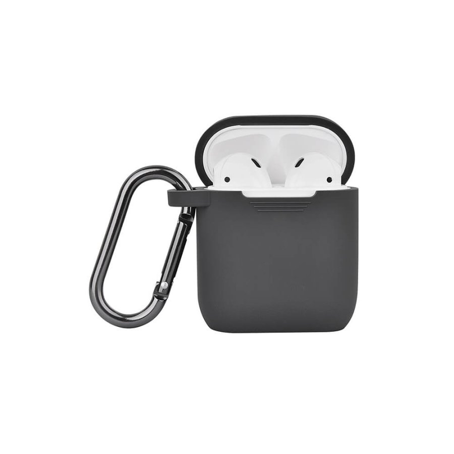 NORTH Airpods Beskyttelses Case Silikone Karabin Mrkegr #1