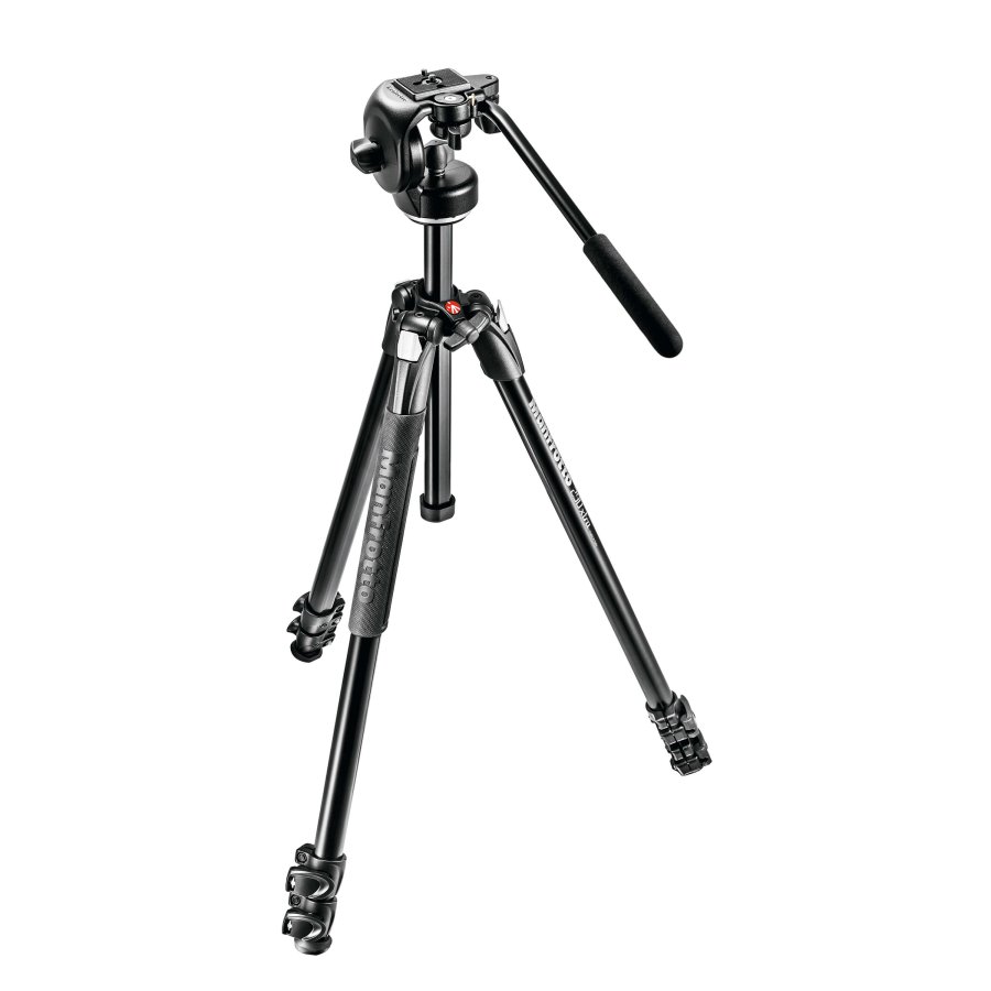MANFROTTO Stativkit Aluminium 290 Xtra 128RC2 2-Vejshoved #1
