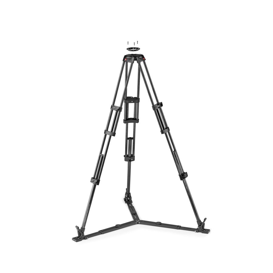 MANFROTTO Stativ Video Kulfiber TWIN GC Gulvspreder #1