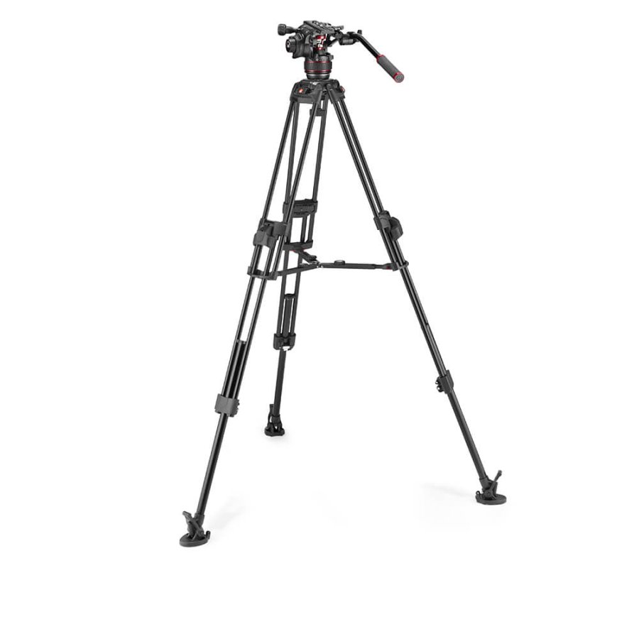 MANFROTTO Stativkit Video Nitrotech 608 + 645 Fast Twin MS Aluminium #1