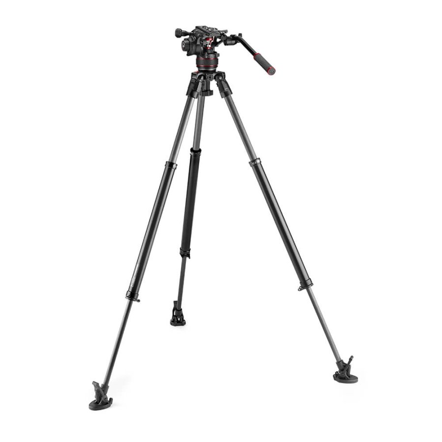 MANFROTTO Stativkit Video Nitrotech 608 + 635 Fast Kulfiber #1