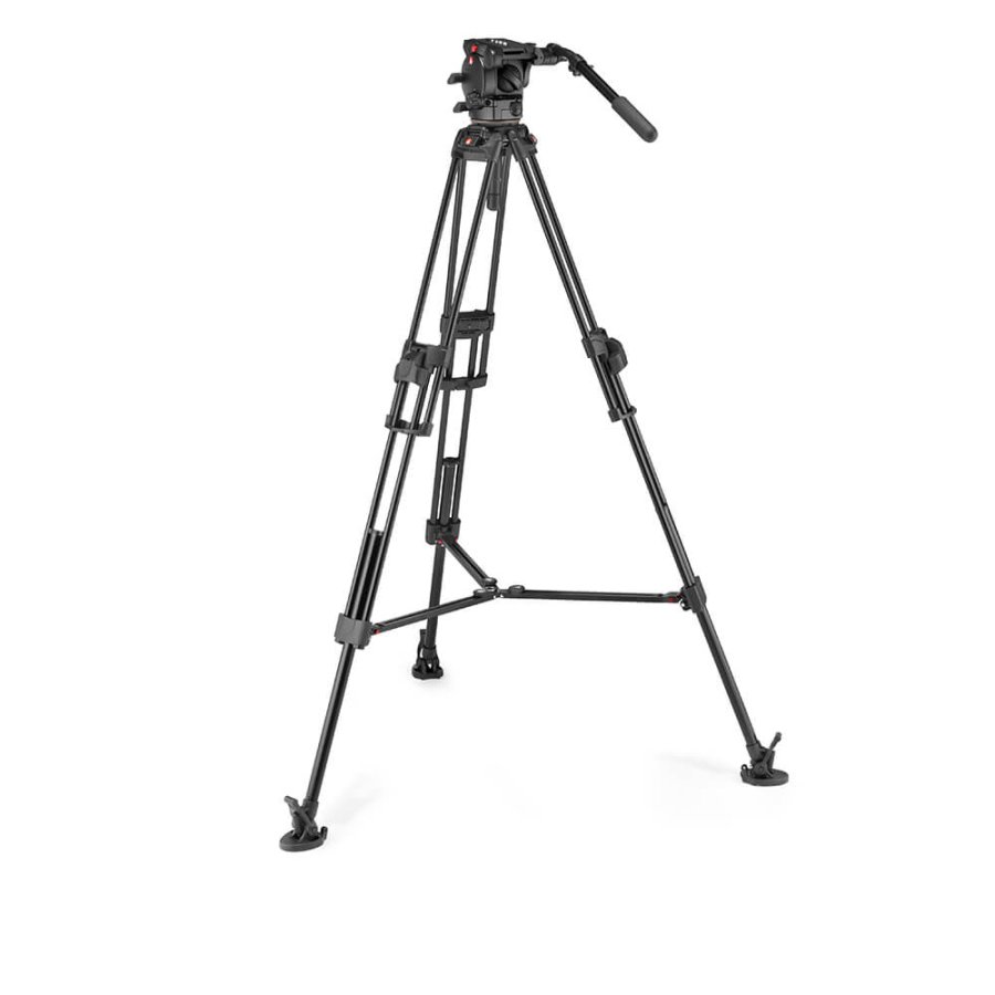 MANFROTTO Stativkit Video 526 + 645 Fast Twin MS 2 in 1 Aluminium #1